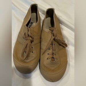 Tan Canvas Baton Dance Shoes